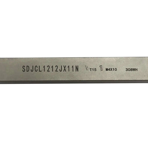 55 Degree Rhombic Carbide Inserts for Turning and Milling DCGT110301 302 ML Tin Coated shown with markings and specifications.