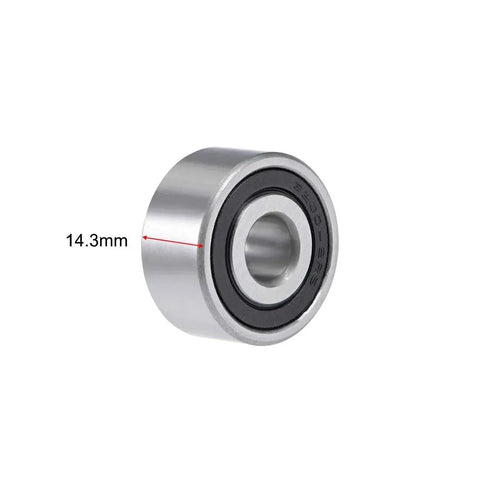 Sealed Angular Contact Ball Bearing 3200-2RS 10x30x14.3mm Two Pack Chrome Steel High Speed Precision Machinery ABEC 1