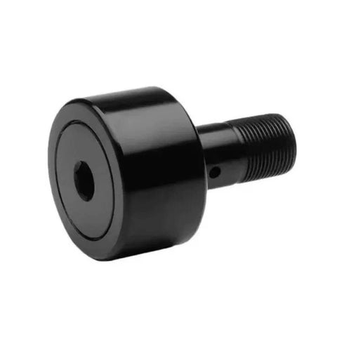 ✝️ AJANTA INDUSTRIAL CF-1-SB, 1" Sealed Cam Follower Bearing with Stud, CR-1-XB, front view showing smooth surface and stud design.
