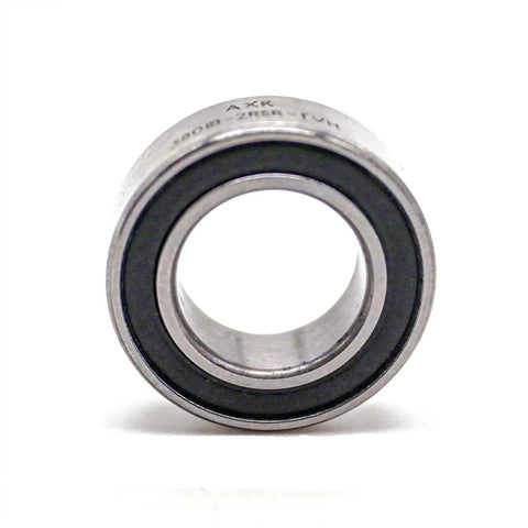 Sealed double row angular contact bearing 12x21x7mm delivers high speed, high load performance for pumps, compressors, gearboxes and CNC machinery