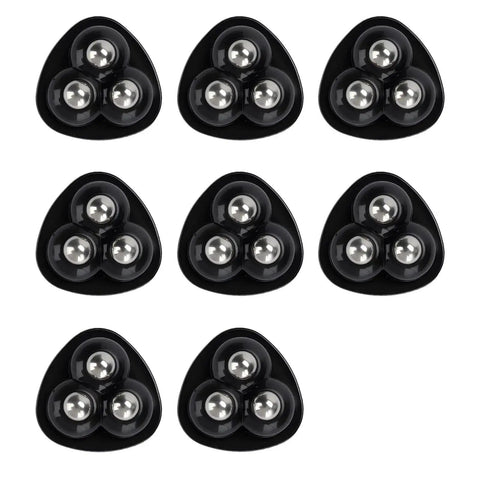 8 Pieces 1.45 Inch Self Adhesive Appliance Caster Wheels 360 Degree Swivel Quiet Movement For Kitchen Appliances Coffee Machines Blenders