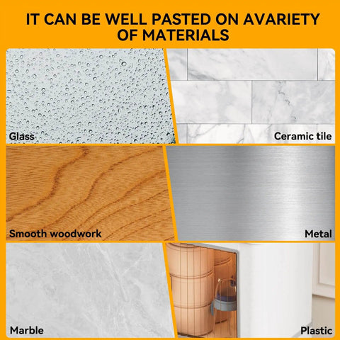 10 Pack Wall Bumpers And Door Stoppers For Furniture No Slam Cushions Self Adhesive Anti Collision Pads With 3M Bond applied to various materials like glass, ceramic, wood, metal, marble, and plastic.