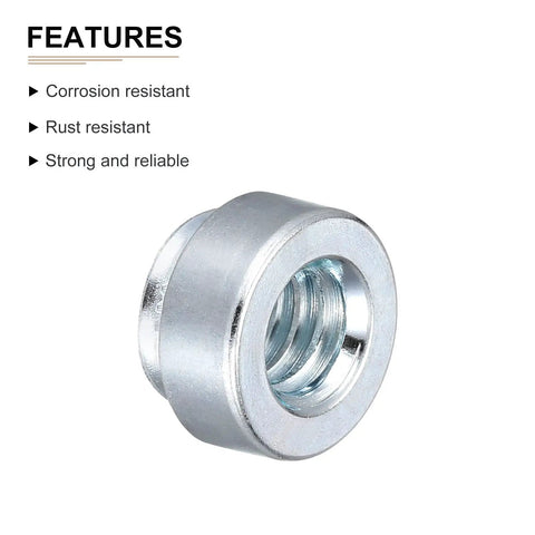 Self Clinching Rivet Nut Fastener 100 Pack With One Quarter Twenty Threads And Quarter Inch Length Silver Carbon Steel For Construction Industry Use Durable Pressure Riveting Nut For Mounting Plates And Built For Heavy Duty Jobs On Tough Job Sites