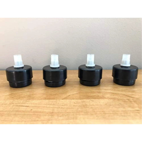 Wonder Level Self Leveling Table Glides Four Pack Black For No Wobble Tables And Furniture With Adjustable One Quarter Inch Compression