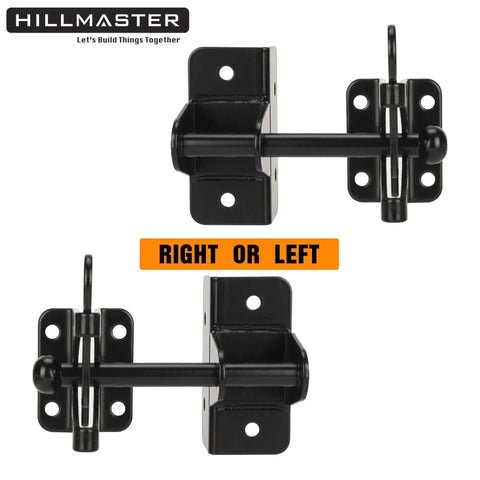 Self Locking Gravity Gate Latch For Wood Fences And Metal Gates Built Tough Heavy Duty Privacy Door Latch in black finish