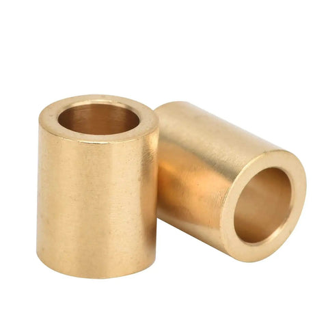 8 Pieces Self Lubricating Brass Bearing Sleeve Set with 8mm Bore, 12mm Outer Diameter, 15mm Length for High Speed Sliding