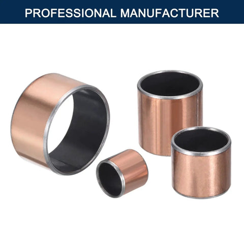 Self Lubricating Sleeve Bearing Five Eighth Inch Bore Three Quarter Inch Outer Diameter Bronze Coated Bearings Two Pack