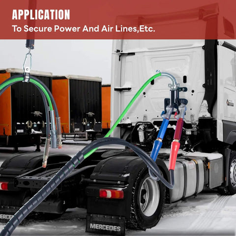 25 Inch Double Tender Spring Kit For Semi Trucks And Trailers Heavy Duty Air Line Hose Tender Spring on truck