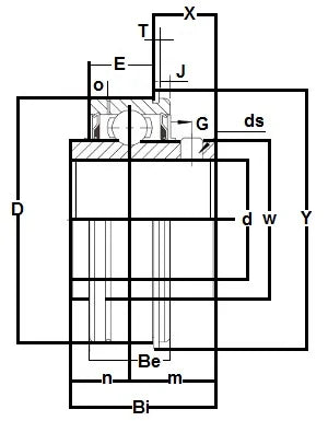 SER-10 Bearing Insert 5/8 Inch Mounted - VXB Ball Bearings