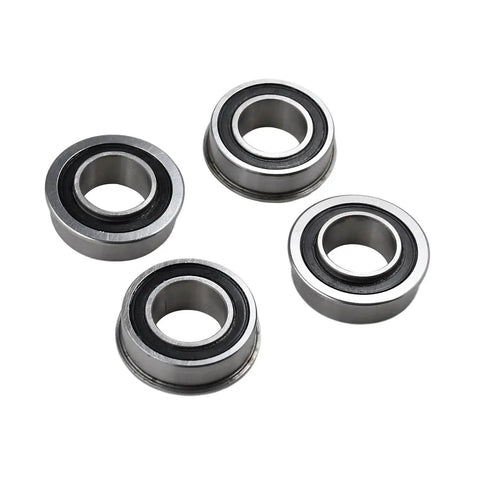Set Of Four Flanged Ball Bearings 532009040 Compatible With John Deere AM118315 AM127304 AM35443 And Toro 110513 shown in detail.