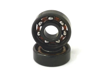 16-Pack 608B inline Roller Skate Black Open Bearings - Nylon Cage 8x22x7mm
