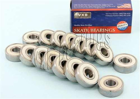 16-Pack inline Skates Sealed Smooth Ceramic Hybrid Bearing