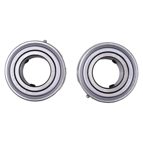 Set Of 2 1 Inch Insert Ball Bearings SB205-16 FHS205-16 AS205-100 YA100RRB, spherical design, front view, for HVAC and ATV use