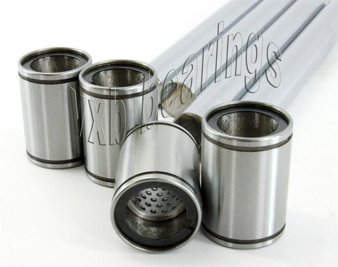 4-Pack 20mm Linear guide Shaft + Ball Bearings for Stamping Forming Dies Parts