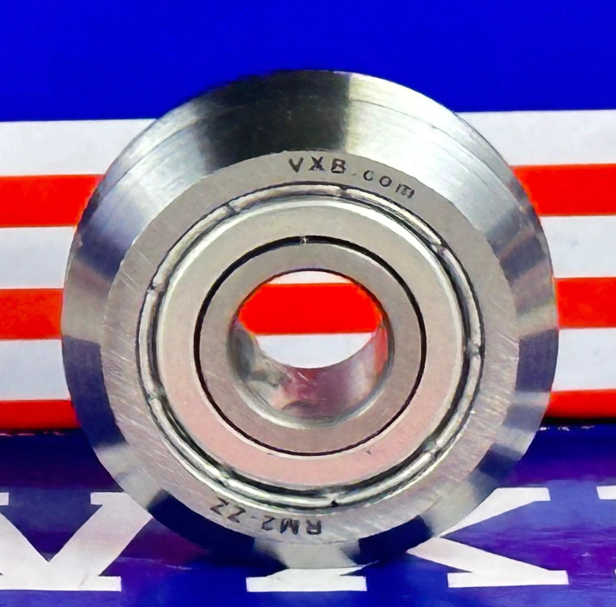 3-Pack V-Groove Guide Rail Pulley Bearings - RM2ZZ, 9.525x30.73x11.1mm