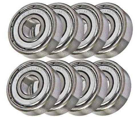 8-Pack Stainless Steel Skateboard Bearings