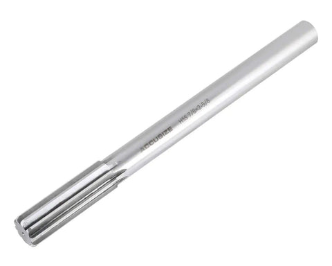 Seven Eighth Inch HSS Chucking Reamer With Straight Shank And Straight Flute Length Two And Five Eighths Inch Overall Length Ten Inches Right Hand Cut Eight Flutes M2 High Speed Steel Model 50150245