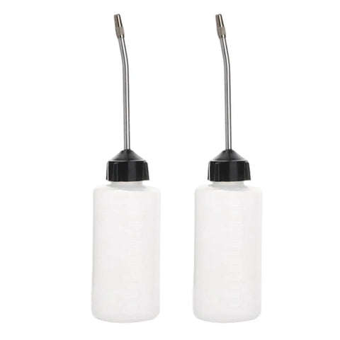 Two Pack 120ml Sewing Machine Oil Can Set With Precision Long Nozzle Lubricant Dispenser, ideal for crafting and industrial use
