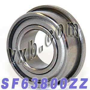 SF63800ZZ Flanged Shielded Bearing Stainless Steel 10x19x7 Bearings - VXB Ball Bearings