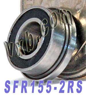 SFR155-2RS Flanged Bearing Sealed 5/32x5/16x1/8 inch Bearings - VXB Ball Bearings