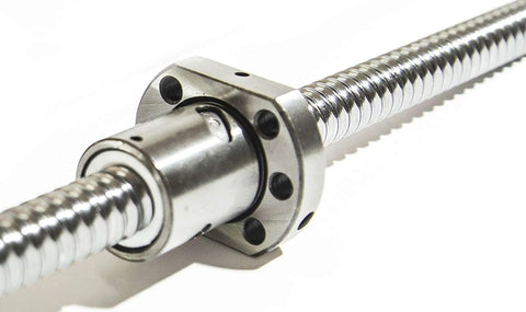 Close-up of SFU1204 Nut For CNC Ball Screw System With 12mm Diameter And 4mm Lead 300mm Length Durable GCr15 Steel C7 Precision