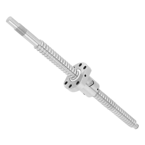SFU1605 Ball Screw With No Side End Supports, 300mm Rolled Ballscrew With Ball Nut For CNC Machines, High Precision Linear Drive