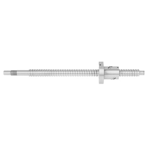 SFU1605 Ball Screw With No Side End Supports, 300mm rolled ballscrew with ball nut for CNC machines, front view, high precision linear drive