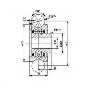 SG25+M8x28 Screw U Groove Sealed Track Ball Bearing 8x30x14 - VXB Ball Bearings