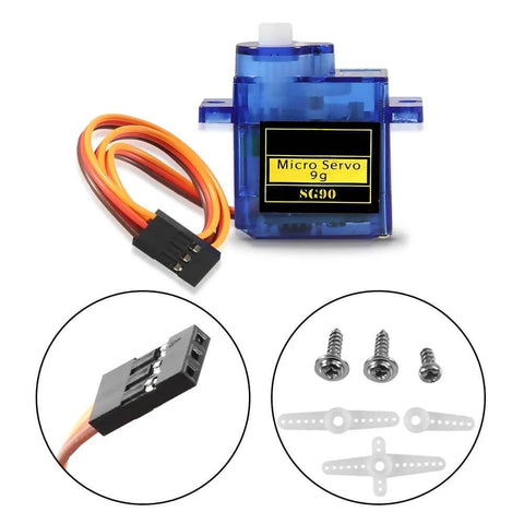 2Pcs SG90 Micro Servo Motor 180 Degree SG90 9G Gear Motor Control for Arduino Raspberry Pi with screws and arms