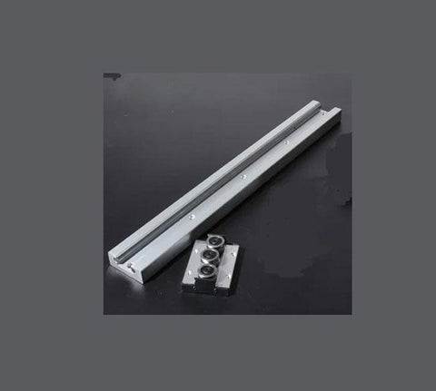 SGR10 2' feet Compact Linear Motion Guide Rail 2 Feet Long + SGB10UU-3 Bearing Block - VXB Ball Bearings