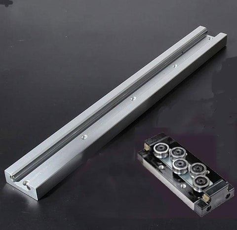 SGR15 2' feet Compact Linear Motion Guide Rail 2 Feet Long + SGB15UU-5 Bearing Block - VXB Ball Bearings