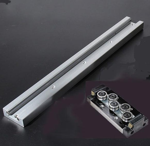 SGR20 4' feet Compact Linear Motion Guide Rail 4 Feet Long + SGB20UU-5 Bearing Block - VXB Ball Bearings