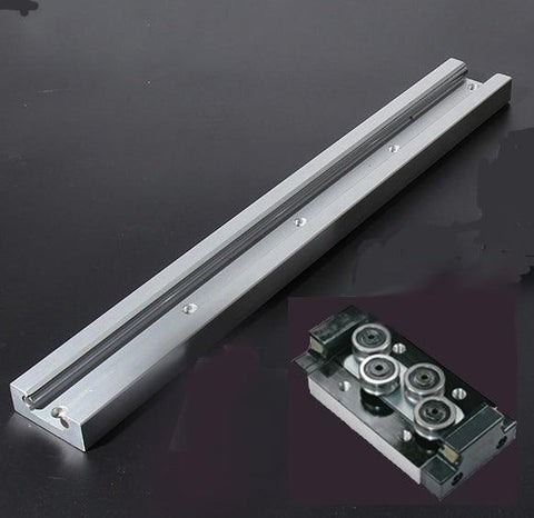 SGR20 6' feet Compact Linear Motion Guide Rail 6 Feet Long + SGB20UU-4 Bearing Block - VXB Ball Bearings