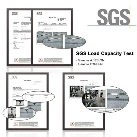 SGS load capacity test certificates for 2 Wheel Trolley Assembly Rollers with Dual Bearings for 1-5/8 Inch & Taller Strut Channel