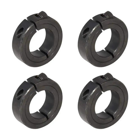 Heavy Duty Shaft Collar Set For Machinery And CNC AZSSMUK Single Split Clamp On Carbon Steel With Black Oxide Finish Bore One Half Inch