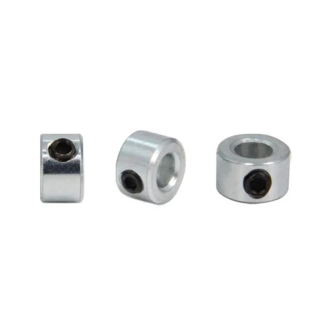 8 Piece One Quarter Inch Shaft Collar Set Screw Style Zinc Plated Carbon Steel Clamp On For One Quarter Inch Shafts Corrosion Resistant