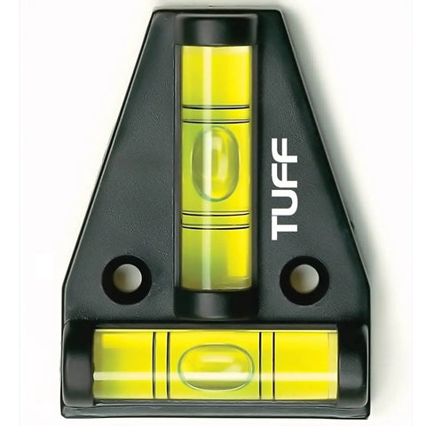 Shatterproof Waterproof Level Tool For RVs And Campers With Spirit Bubble Level, 2-Way T Level Cross Check Leveler, TUFF USA