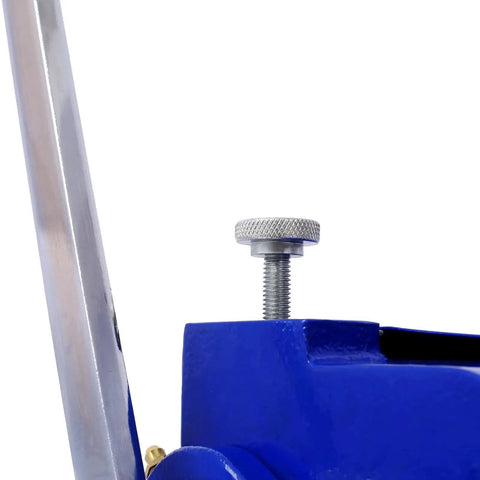 Close-up of adjustment screw on 3-In-1 12 Inch Sheet Metal Machine With Shear Press Brake And Slip Roll, solid construction detail