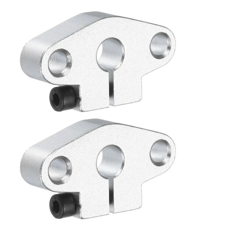 Pair of 4 Pieces SHF8 Aluminum Linear Rod Rail Shaft Support Clamps for 8mm Diameter Shaft with Wrench Included, CNC mounting brackets