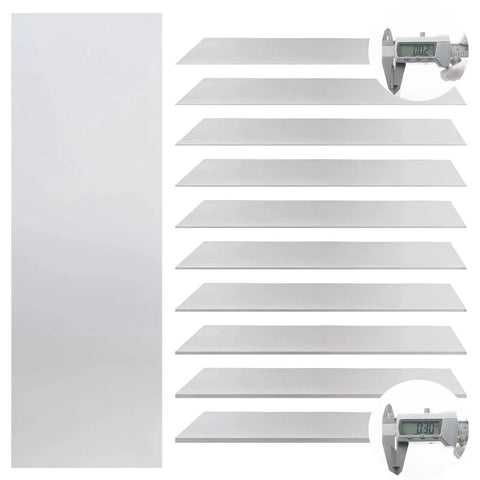 30 Piece Shim Stock Assortment Set 2 In W X 6 In L Metal Shims For Leveling And Alignment Premium 304 Stainless Steel Thin Shim Stock