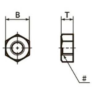 SHNS-4-40 NBK Hex Nuts - Inch Thread- Pack of 10. Made in Japan
