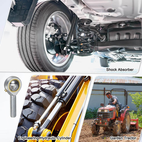 Tough as Nails Rod End Bearings 4 Pack POS10 M10x1.5 Right Hand Thread Self Lubricating Steel Joint in hydraulic and tractor use