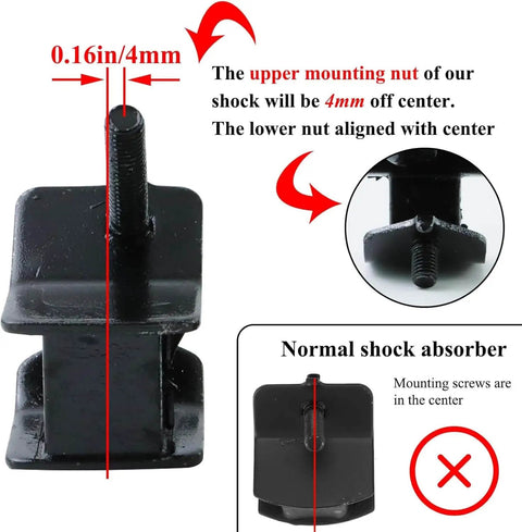 Protect your open-frame generator with this anti vibration rubber mount set, showing mount with offset and center screws.