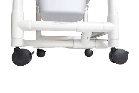 3 Inch Replacement Shower Chair Wheels Set Of Four Locking Casters For Rolling And Commode Chairs Fits Model RL 1 installed
