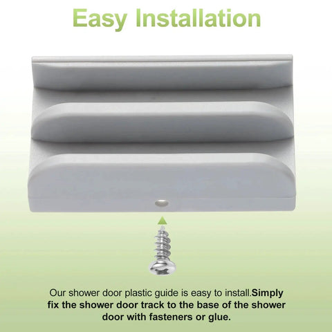 Sliding Shower Door Bottom Track Two Pack Gray Half Inch Channel Fits Glass Doors Up To Seven Sixteenths Inch Thick Easy Quick Installation