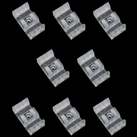 8 Pieces Bathroom Sliding Door Limiter 44mm With 8 Screws Soft Cushioned Plastic Stop For Framed Sliding Shower Doors