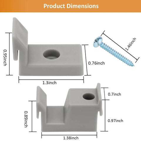 Shower Door Bumpers For Glass And Sliding Shower Doors Guide Bumper Set 3 Pcs Durable Plastic Protects Bathroom Doors
