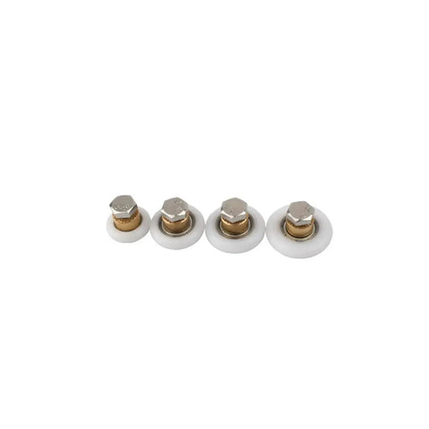 Four Pcs 19mm Shower Door Rollers Replacement Runners Wheels For Universal Glass Sliding Doors Bathroom Shower Enclosure Durable High Quality Construction