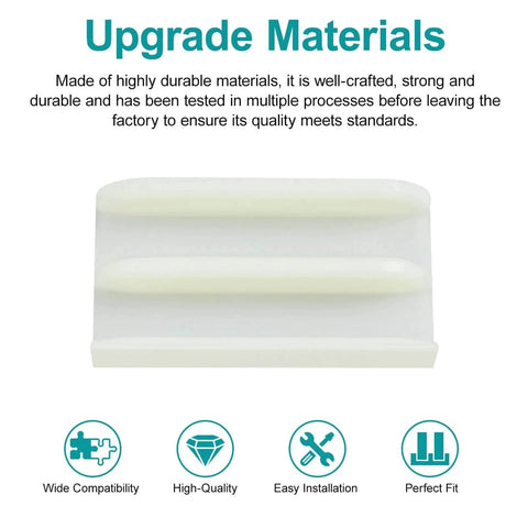Sliding Shower Door Bottom Track (Top-Hung Shower Door Track), Suitable for 7/16-inch Thick Glass, 1/2-inch Channels, material details