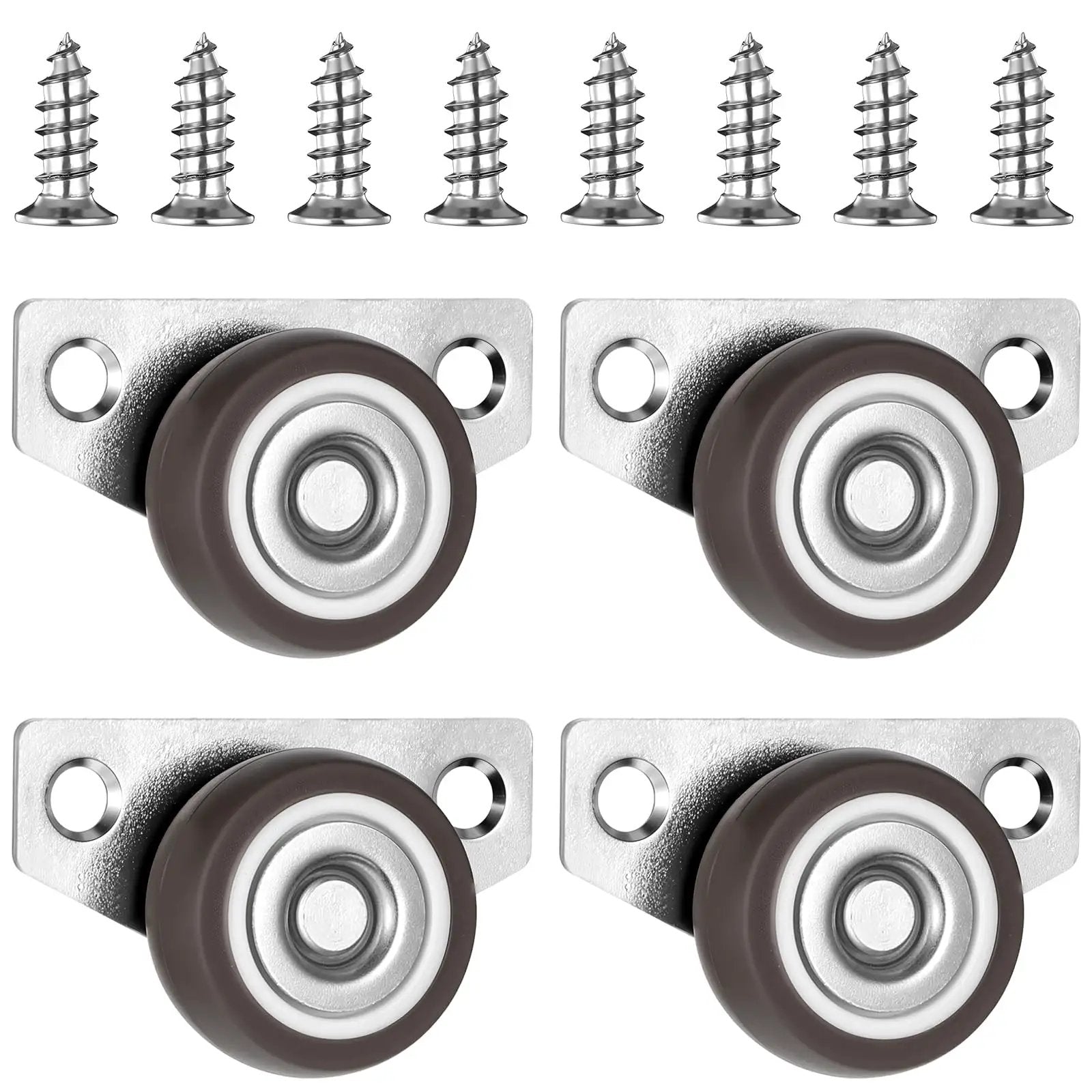 Mini Side Mount Casters 1.25 Inch With Mounting Screws...